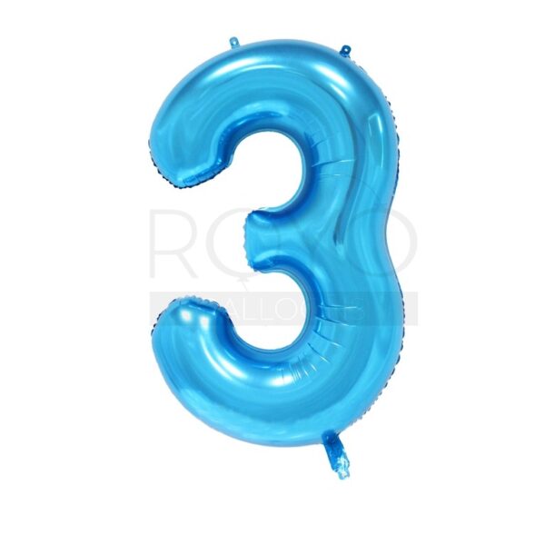 ספרה 3 כחול 34"