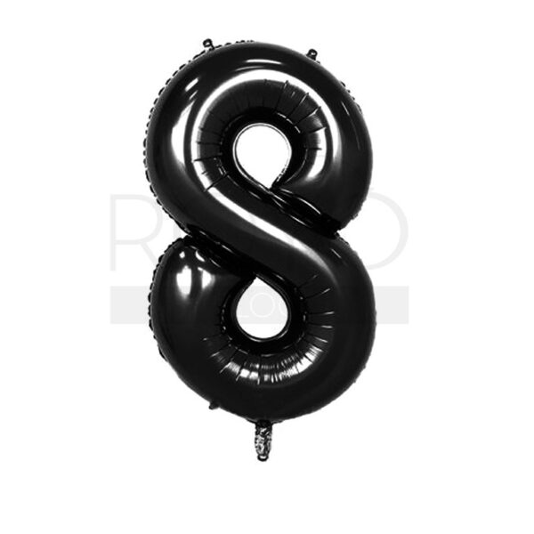 ספרה 8 שחור 34"