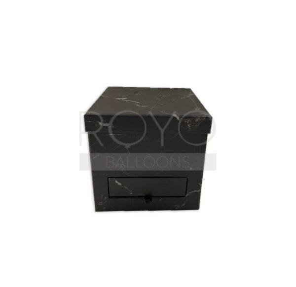 קופסא מרובעת שיש שחור 20"-20" סמ