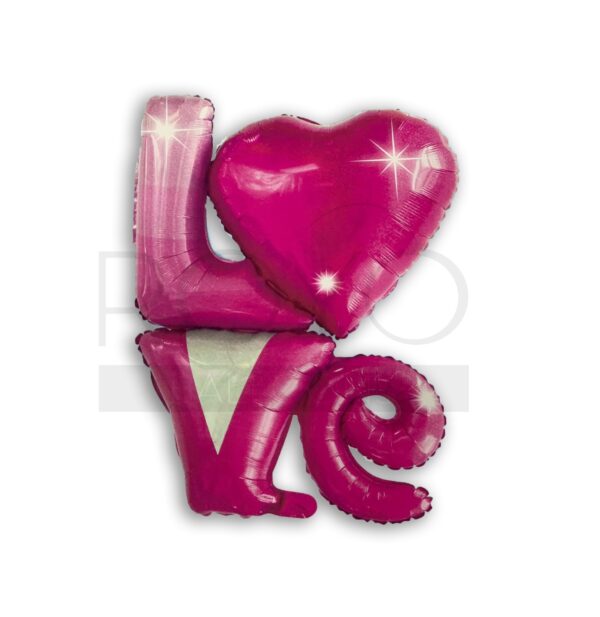 LOVE 2  קומות ורוד 36"