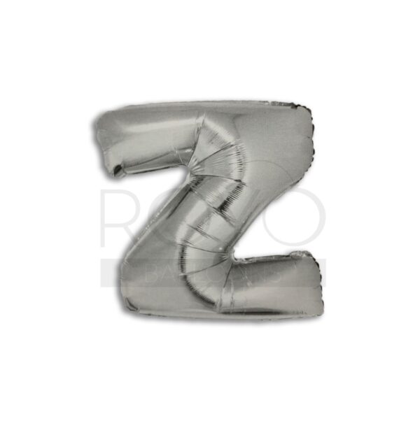 אות Z כסוף 16"