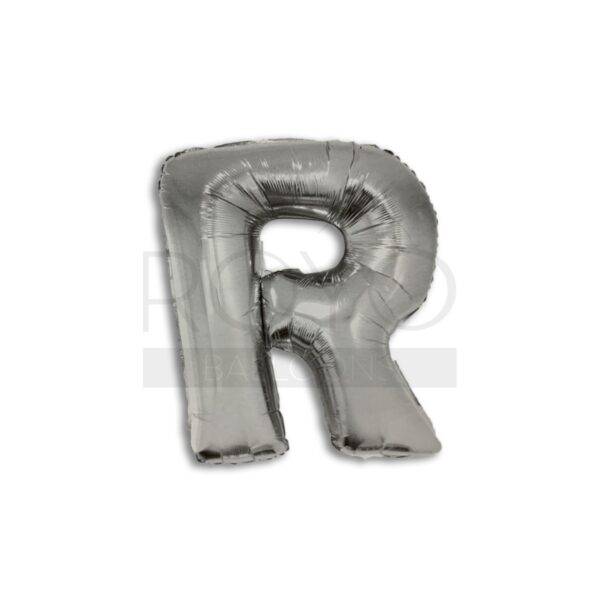 אות R כסוף 16"