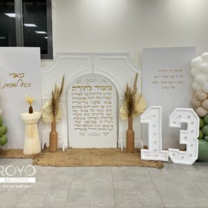 קיר צילום לבר מצווה - להשכרה בלבד